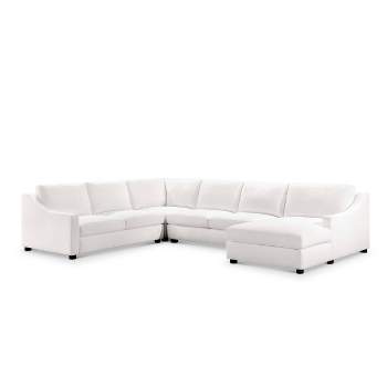 4pc Garcelle Stain Resistant Fabric Sectional Sofa - Abbyson Living