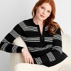 Women's Crewneck Zip-Front Sweater - Future Collective - 3 of 3