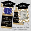 Big Dot of Happiness Tassel Worth The Hassle - Gold - Graduation Party Money and Gift Card Sleeves - Nifty Gifty Card Holders - Set of 8 - 3 of 4