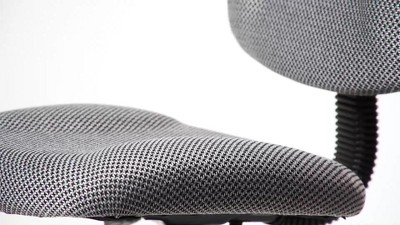 ErgoFlex Black Nylon Adjustable Drafting Swivel Chair with Footring
