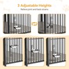 Dog Kennel Crate Furniture, with 360° Adjustable Elevated Feeder & Wheels - 4 of 4