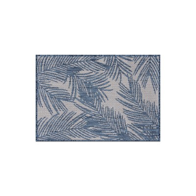 World Rug Gallery Contemporary Distressed Leaves Textured Flat Weave Indoor/Outdoor Area Rug