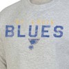 NHL St. Louis Blues Men's Long Sleeve Ash Gray Crew Neck Fleece Hooded Sweatshirt - 3 of 3
