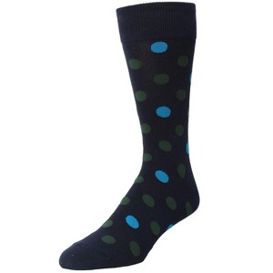 Memoi Boys' Spots and Dots Ribbed Cotton Crew Socks - 1 of 3