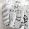 50"x60" Paris Bonjour Reversible Cotton Throw Blanket White - Lush Décor - 3 of 4