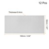 Unique Bargains Stainless Steel DIY Laser Printing Office Engraving Blank Card 12 Pcs - 2 of 4