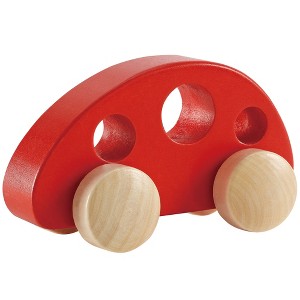 Hape: Mini Van - Red Wooden Toy Car, 10mo+ - 1 of 4