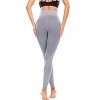 DOMETOUR 4 inches Contrast High Rise Shaping Waistband Yoga Pant With Tummy Control - 4 of 4