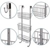 smartpeas 23.5'' x 12'' Stainless Steel 2x Hanging Shower Caddy with Adhesive Hooks - White - 3 of 4