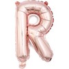 Sparkle and Bash "Rose All Day" Rose Gold Foil Letter Balloons 16" Baby Shower Party Decorations - 3 of 4
