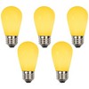 Northlight Opaque LED S14 Edison Style Christmas Replacement Bulbs - Yellow - Pack of 25 - 4 of 4