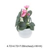Unique Bargains Artificial Plants 5-Stem Rose Plastic 4.72"x4.72"x7.09" 1 Pcs - 3 of 4