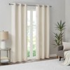 DSVIMOY Curtain Panels, 2pcs Basketweave Room Darkening Curtain Panel Pair for Living Room, Bedroom, Ivory, 84"*50"*0.13" - 2 of 4