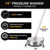 SUGIFT 4000 PSI 2.2 GPM Electric Pressure Washer 14" Power Washer - 3 of 4