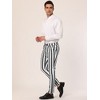 INSPIRE CHIC Men's Casual Striped Slim Fit Color Block Business Pants - 4 of 4