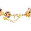 Ross-Simons Italian Multicolored Murano Glass Heart-Shaped Bead Bracelet With 18kt Gold Over Sterling Size 7 - 3 of 4