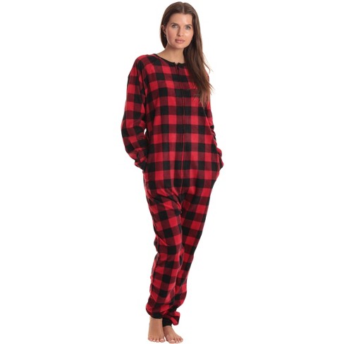 Women's buffalo plaid onesie pajamas new arrivals