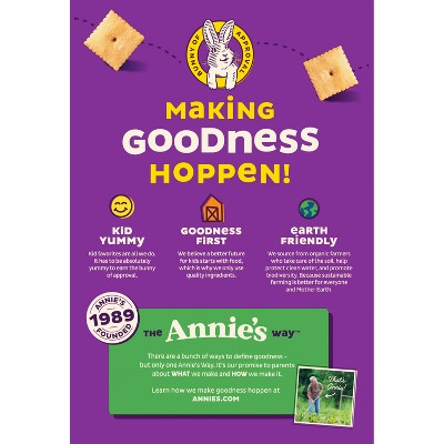 Annie's Organic White Cheddar Squares Baked Snack Crackers - 7.5oz