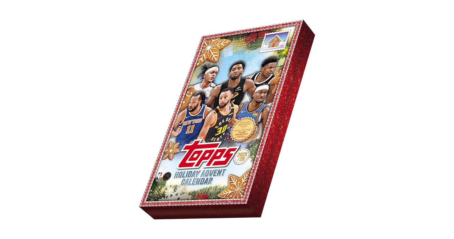 2025-26 Topps NBA Holiday Basketball Trading Card Advent Calendar
