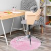 PiccoCasa Office Home Bedroom Faux Sheepskin Puffy Plush Area Soft Warm Floor Mat 1 Pc - 3 of 4
