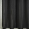 Olivia Gray Gilbert Solid Single Grommet Curtain Panel Pair - 54x84", Black - 2 of 4