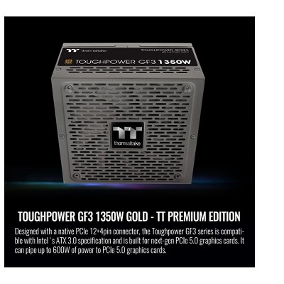 Thermaltake Toughpower GF3 1350W Gold - TT Premium Edition Computer Power Supplies Model PSTPD1350FNFAGU4