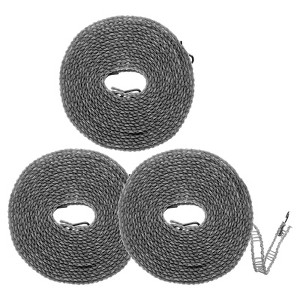 Unique Bargains Nylon Windproof Adjustable Widen Clothesline 3 Pcs - 1 of 4