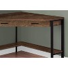 Monarch Specialties Computer Desk Home Office Corner Storage Drawers 42InchL Work Laptop Metal Laminate Brown Black Contemporary Modern - 3 of 4