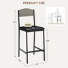 Bar Stools Set of 4, 25.2 Inch Counter Height Bar Stools with Back and Footrest - 2 of 4