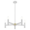 Livex Lighting Copenhagen 5 - Light Chandelier in  White - 3 of 4