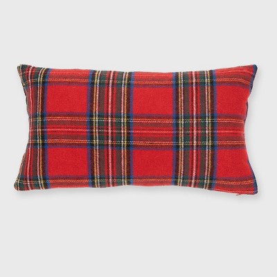 Christmas Plaid Throw Pillow - Evergrace
