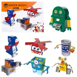 Puzzle assembly 3D DIY Hand-made Paper Craft Educational Toys Set - 1 of 1
