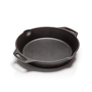 Petromax Cast Iron Fire Skillet for Kitchen or Camping, Pre-Seasoned Cookware for Campfire or Home Oven and Stove, Conducts Heat Evenly, Side Handles - 1 of 4
