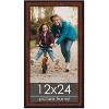 PosterPalooza | Panoramic Decor Brown Picture Frame - UV Acrylic, Foam Board Backing, Hanging Hardware - 2 of 4