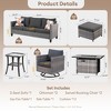 XIZZI Modular Outdoor Swivel Sectional Sofa Set, UV-Resistant Modular Lounge Set w/ Swivel Chairs, Side Table & Optional 3-Seat Sofa, Ottoman, Firepit - 2 of 4