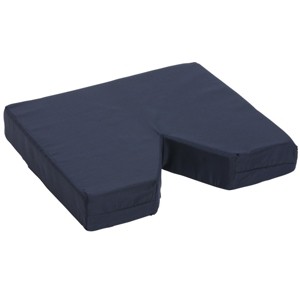 DMI Comfort Contoured Foam Coccyx Seat Cushion for Chair or Wheelchair - Helps with Sciatica Back Pain, Navy - 1 of 3
