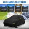 Unique Bargains Outdoor Full Car Cover for Volkswagen New Beetle 1998-2019 Black 1 Pc - 2 of 4