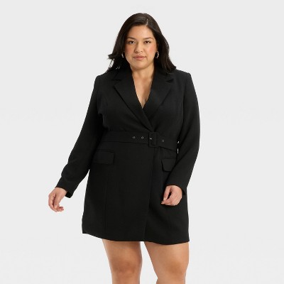 Women's Long Sleeve Mini Blazer Dress - A New Day™