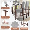 NicBex Mid-Century 40.4" Bar Stools Set of 4,Counter Stools with Backrest,Stool Chair with Solid Wood Legs,Linen Barstools for Kitchen Island - 3 of 4