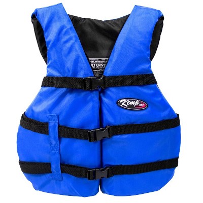 Kemp 18" Blue and Black Inflatable Universal Vest with Lock, Adult