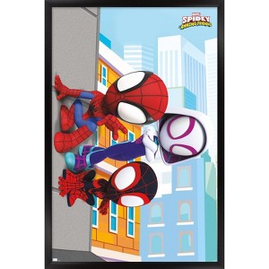Trends International Marvel Spidey and His Amazing Friends - Wall Framed Wall Poster Prints - 1 of 4