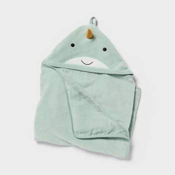 Kids' Narwhal Hooded Towel - Pillowfort™