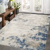 Modern Abstract Living Room Rug with Non-Slip Backing Ultra-Thin Stain Resistant Non Shedding Throw Carpet - 2 of 4