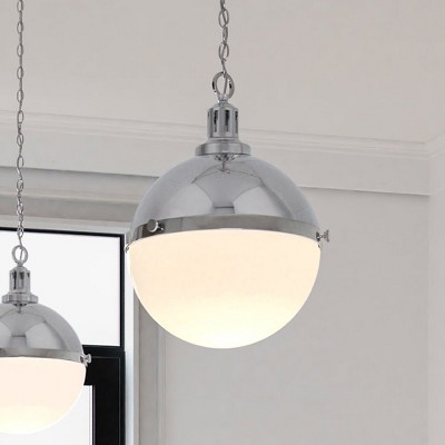 Urban Ambiance Luxury Modern Farmhouse Pendant,  17''H x 12''W,  Polished Crome Finish, ULB2002