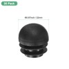 Unique Bargains Spherical Metal Tubing Plastic Hole End Caps for Patio Black - 3 of 4