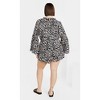 Women's Plus Size Erica Print Playsuit - black | CITY CHIC - 2 of 4