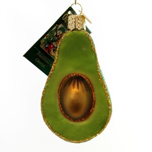 Old World Christmas 3.25 In Avocado Tree Ornament , Rnament Fruit Seed (1PC) - 1 of 2