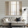 Lirago Wrought Iron Rectangular Gold Panel Wall Mirror with Tempered Glass 0.78" D x 24" W x 63" H - 3 of 4