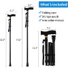 Attop Folding Walking Cane for Man/Woman - 5-Level Height Adjustable, Comfortable Plastic T-Handle, Mobility & Daily Living Aids - 2 of 4