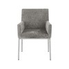 Meridian Furniture,Reeves Chenille Fabric Dining Chair, Set of 2 - 3 of 4